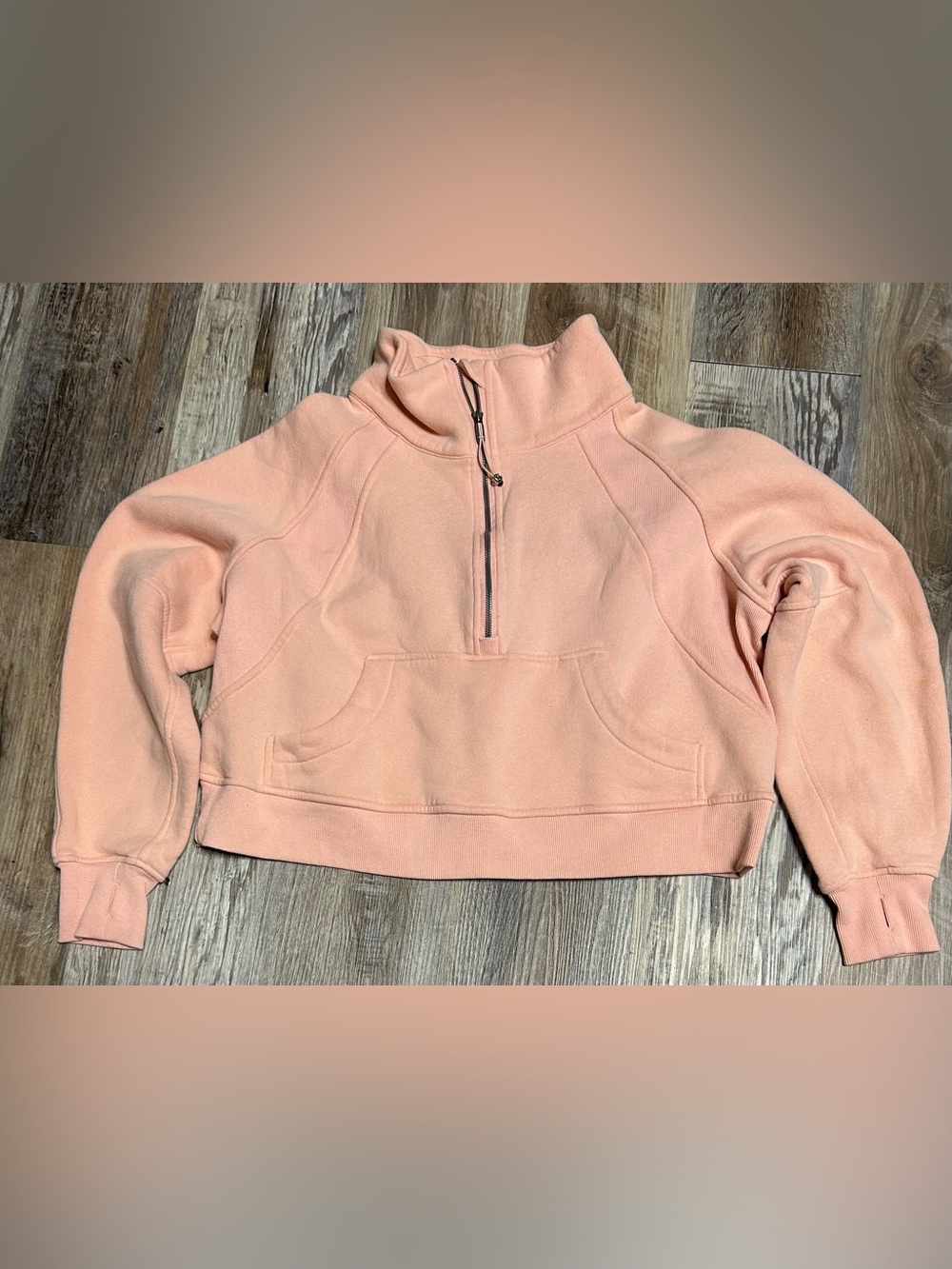 lululemon Peach Half-Zip Scuba XL